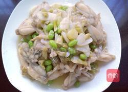 青毛豆炒田鸡的做法图解11