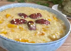 红枣南瓜麦片粥