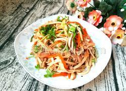 凉拌金针菇豆腐皮