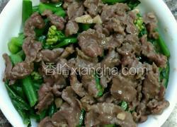 芥兰炒牛肉