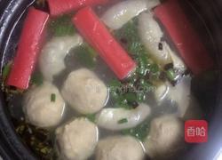 蟹柳夹心丸猪肠汤的做法图解4