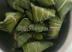 简单板栗蜜枣糯米粽子小点心