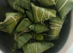 简单板栗蜜枣糯米粽子小点心