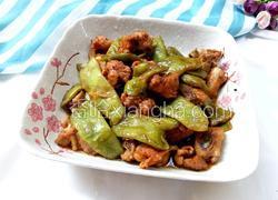 排骨炖油豆角