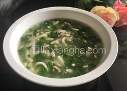 肉沫香菜豆腐羹