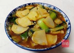 土豆烧油菜的做法图解10