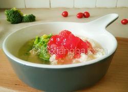 西兰花煮豆腐