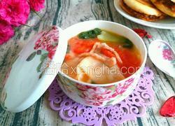 西红柿肉丝面片汤