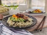 香辣肉丝凉面
