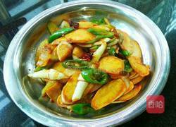 茭白炒肉的做法图解8