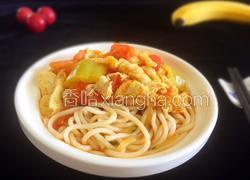 西柿鸡蛋南瓜丝捞面