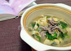 豆皮青菜肉丝汤
