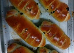 蓝莓巧克力馅牛奶面包