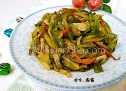 双椒炒青茄