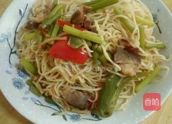 蒜苔蒸面的做法图解10
