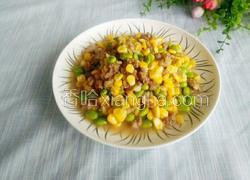清新小炒（玉米毛豆炒肉沫）