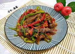 彩椒爆鸭胗