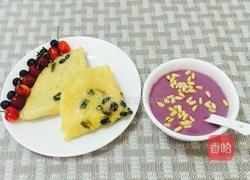 松子仁奶香紫薯羹的做法图解8