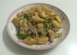 油豆腐炒肉片