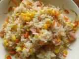 田园玉米火腿炒饭的做法[图]
