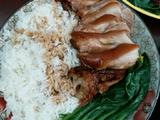简餐 菠萝卤水猪肘饭的做法[图]