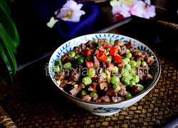 豌豆炒牛肉粒