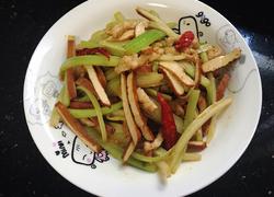 芹菜豆干炒肉丝
