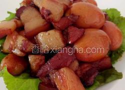 红烧肉闷鸡蛋