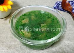 小白菜丸子汤
