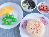 蛋黄火腿炒饭