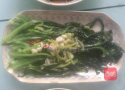 清炒油麦菜的做法图解3