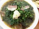 瓜叶腊肉汤