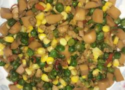玉米甜豆炒火腿炒