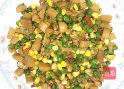 玉米甜豆炒火腿炒的做法图解11