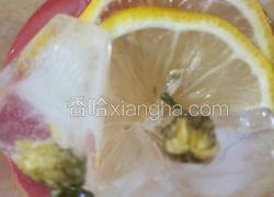 柠檬菊花冰格西瓜饮品