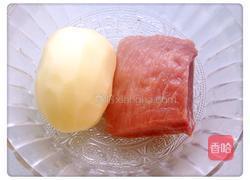 孜然土豆肉卷的做法图解1