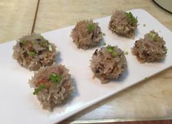 珍珠丸子-糯米饭团-糯米胡萝卜香菇丸子