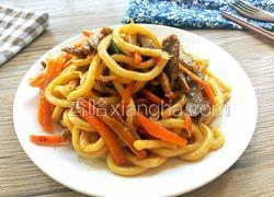 牛肉炒乌冬面