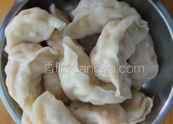 虾仁鸡蛋白菜馅饺子
