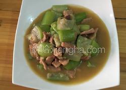 丝瓜炒肉片