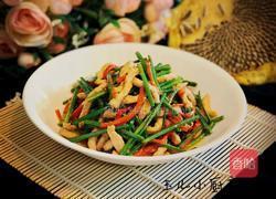 韮菜苔炒肉丝的做法图解9