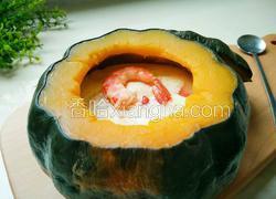 南瓜虾仁鸡蛋羹