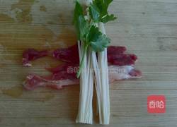 牙签肉金针卷的做法图解2