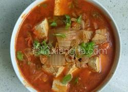 辣白菜豆腐汤