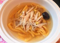 花旗参母鸡汤手工刀切面