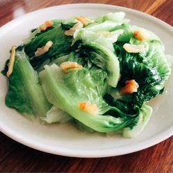 猪油渣炒生菜