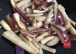 香菇鱿鱼丝烧茄子的做法图解6