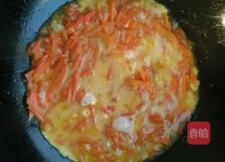 胡萝卜炒鸡蛋的做法图解4