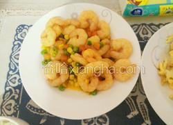 青豆玉米胡萝卜虾仁