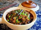 酱爆肉末茄子煲